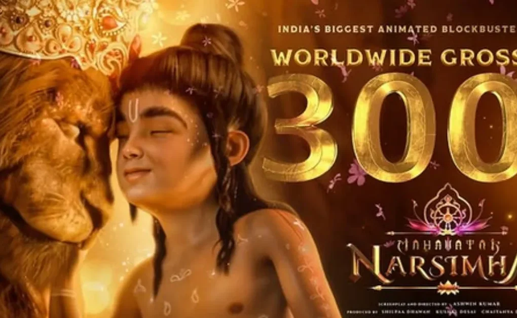 300 Cr+ Worldwide Gross & Counting. India’s biggest animated blockbuster, Mahavatar Narsimha continues its legendary box office run into its 6th week.